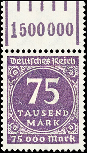 Inflation 1923 Mi.-Nr. 276 W OR Oberrand - postfrisch
