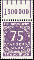 Inflation 1923 Mi.-Nr. 276 W OR Oberrand - postfrisch