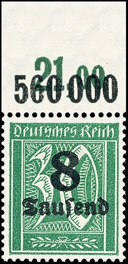 Inflation 1923 Mi.-Nr. 278 X P OR Oberrand - postfrisch
