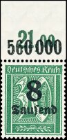 Inflation 1923 Mi.-Nr. 278 X P OR Oberrand - postfrisch