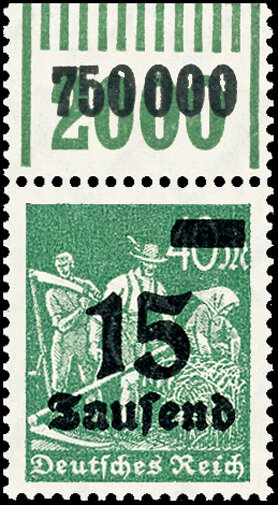 Inflation 1923 Mi.-Nr. 279 b W OR 1111 Oberrand - postfrisch