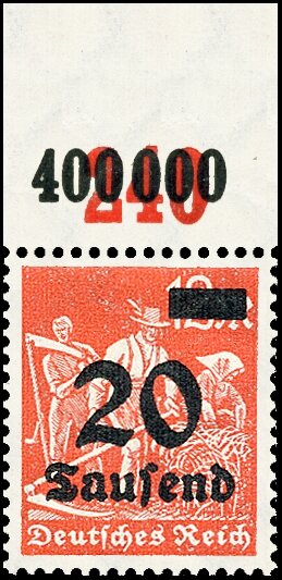 Inflation 1923 Mi.-Nr. 280 P OR Oberrand - postfrisch