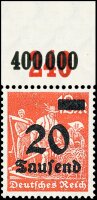 Inflation 1923 Mi.-Nr. 280 P OR Oberrand - postfrisch