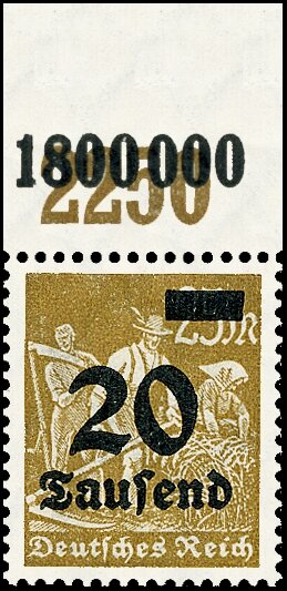 Inflation 1923 Mi.-Nr. 281 P OR Oberrand - postfrisch