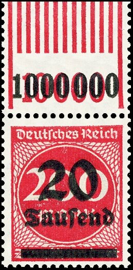 Inflation 1923 Mi.-Nr. 282 I W OR 1111 - postfrisch