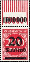 Inflation 1923 Mi.-Nr. 282 I W OR 1111 Oberrand - postfrisch