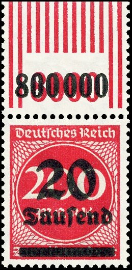 Inflation 1923 Mi.-Nr. 282 I W OR 292 Oberrand - postfrisch