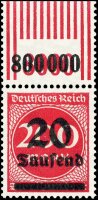 Inflation 1923 Mi.-Nr. 282 I W OR 292 Oberrand - postfrisch