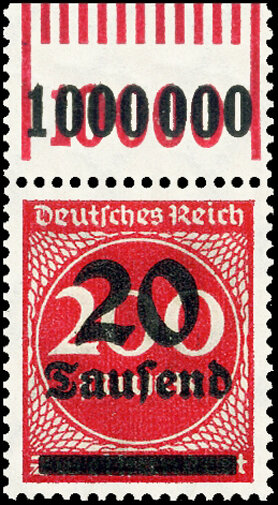 Inflation 1923 Mi.-Nr. 282 II W OR 1111 Oberrand - postfrisch