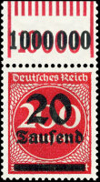 Inflation 1923 Mi.-Nr. 282 II W OR 1111 Oberrand -...