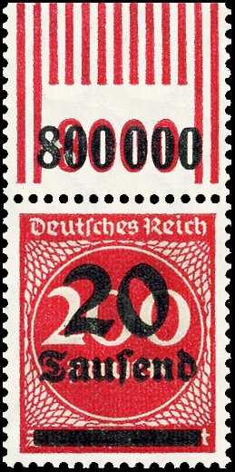 Inflation 1923 Mi.-Nr. 282 II W OR 292 - postfrisch