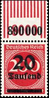 Inflation 1923 Mi.-Nr. 282 II W OR 292 Oberrand - postfrisch