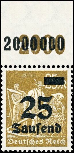 Inflation 1923 Mi.-Nr. 283 P OR - postfrisch