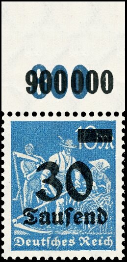 Inflation 1923 Mi.-Nr. 284 P OR Oberrand - postfrisch