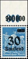 Inflation 1923 Mi.-Nr. 284 P OR Oberrand - postfrisch