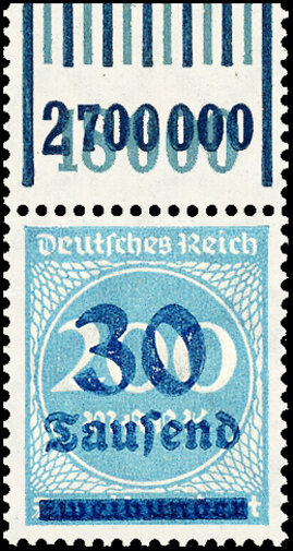 Inflation 1923 Mi.-Nr. 285 W OR 1111/151 Oberrand - postfrisch