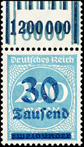 Inflation 1923 Mi.-Nr. 285 W OR 292/151 Oberrand - postfrisch
