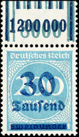 Inflation 1923 Mi.-Nr. 285 W OR 292/151 Oberrand -...