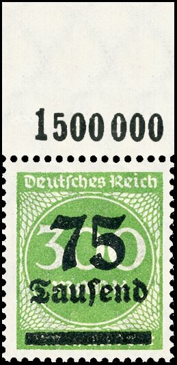 Inflation 1923 Mi.-Nr. 286 P OR Oberrand - postfrisch