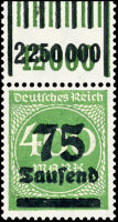 Inflation 1923 Mi.-Nr. 287 a W OR 1111/151 - postfrisch