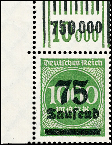 Inflation 1923 Mi.-Nr. 288 I  W OR 292/151 - postfrisch