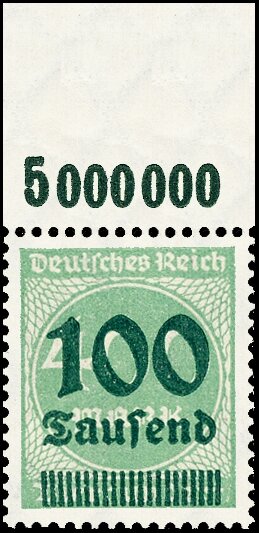 Inflation 1923 Mi.-Nr. 290 P OR Oberrand - postfrisch