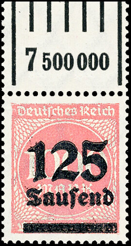 Inflation 1923 Mi.-Nr. 291 a W OR -/151 - postfrisch