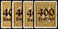 Inflation 1923 Mi.-Nr. 297-300 - postfrisch