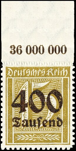 Inflation 1923 Mi.-Nr. 297 P OR Oberrand - postfrisch