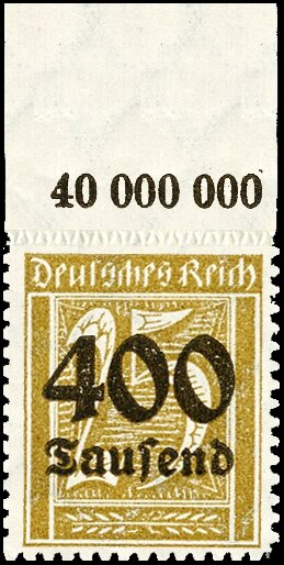 Inflation 1923 Mi.-Nr. 298 P OR Oberrand - postfrisch