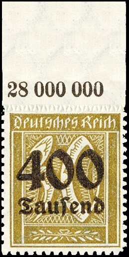 Inflation 1923 Mi.-Nr. 299 P OR Oberrand - postfrisch