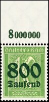 Inflation 1923 Mi.-Nr. 302 P OR Oberrand - postfrisch