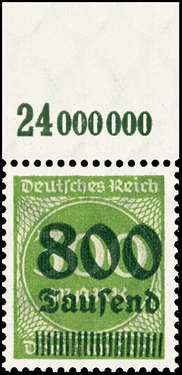 Inflation 1923 Mi.-Nr. 304 P OR Oberrand - postfrisch