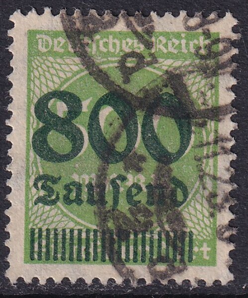 Deutsches Reich 1923 Mi.-Nr.  307 FA - gestempelt