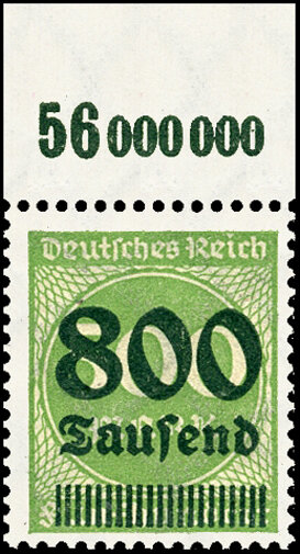 Inflation 1923 Mi.-Nr. 307 P OR - postfrisch