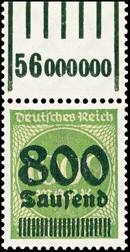 Inflation 1923 Mi.-Nr. 308 a W OR - postfrisch