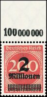 Inflation 1923 Mi.-Nr. 309 A P a OR Oberrand - postfrisch