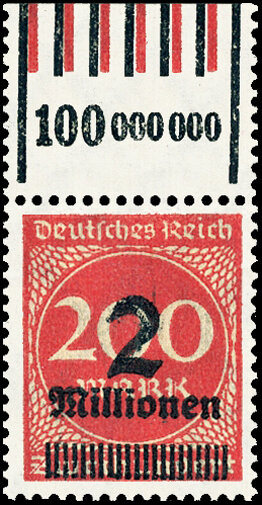 Inflation 1923 Mi.-Nr. 309 A W a OR 060/151 Oberrand - postfrisch