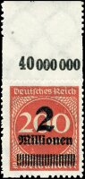 Inflation 1923 Mi.-Nr. 309 B P b OR Oberrand - postfrisch...