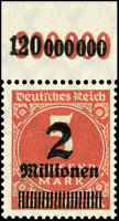 Inflation 1923 Mi.-Nr. 312 A b P OR Oberrand - postfrisch...