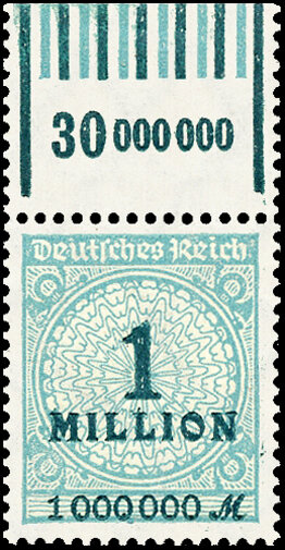 Inflation 1923 Mi.-Nr. 314 W OR 060/151 Oberrand - postfrisch