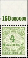 Inflation 1923 Mi.-Nr. 316 A Pl. A Oberrand - postfrisch