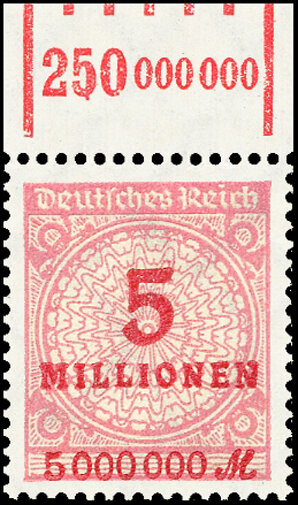 Inflation 1923 Mi.-Nr. 317 W OR 151 - postfrisch