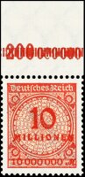 Inflation 1923 Mi.-Nr. 318 A OR Pl. B - postfrisch