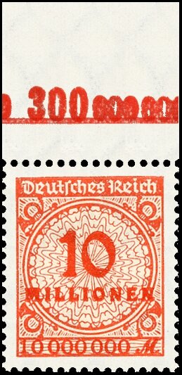 Inflation 1923 Mi.-Nr. 318 A OR Pl. C Oberrand - postfrisch