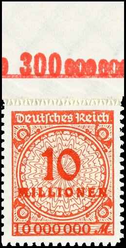 Inflation 1923 Mi.-Nr. 318 B OR Pl. C Oberrand - postfrisch