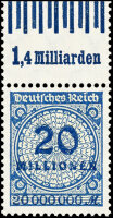 Inflation 1923 Mi.-Nr. 319 Wa OR 060/070 Oberrand -...