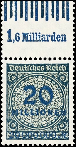 Inflation 1923 Mi.-Nr. 319 Wb OR 060/070 Oberrand - postfrisch