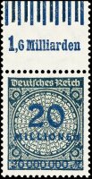 Inflation 1923 Mi.-Nr. 319 Wb OR 060/070 Oberrand -...