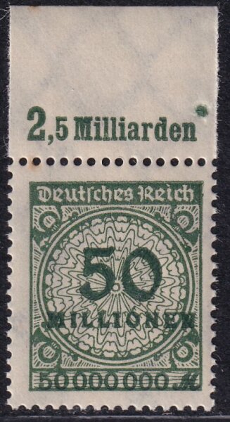 Inflation 1923 Mi.-Nr. 321 A OR Pl. A Oberrand - postfrisch